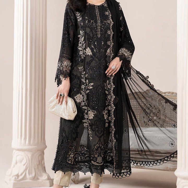 pakistani 3 piece embeoaded paper cotton